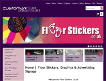 Tablet Screenshot of floor-stickers.co.uk